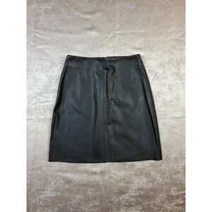 Promod Faux Leather Mini Skirt Basic size 36 Black # 002